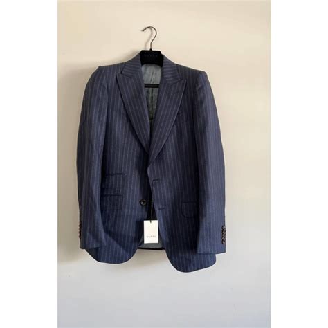 gucci mitford striped suit|gucci jackets for men.